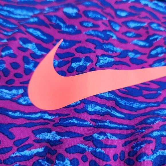🔹️Nike Fuchsia Animal Print Racerback Sports Bra Youth XLarge - Picture 6 of 12